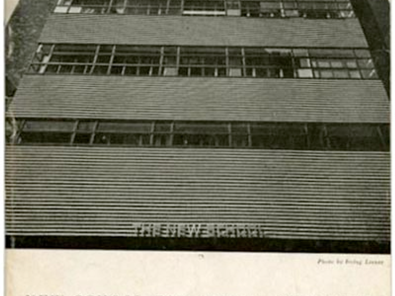 Design Laboratory teaching programme, 1941/1967