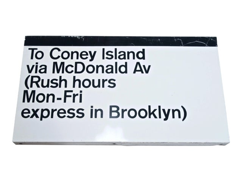 NYC Subway signage system, 1966