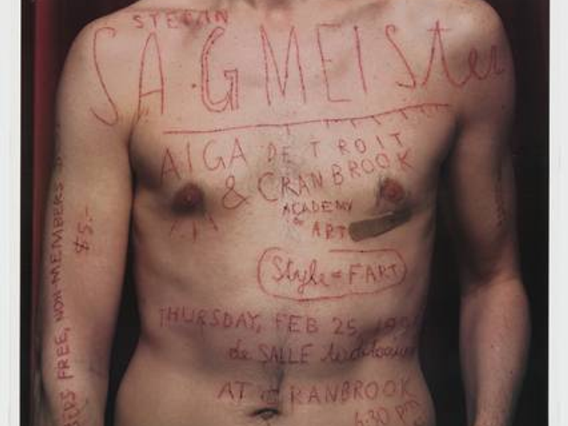AIGA Detroit lecture poster, 1999