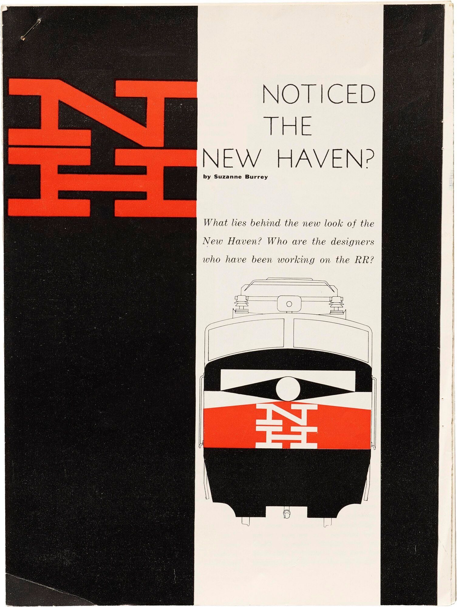 New Haven Railroad NH monogram, Herbert Matter, 1954