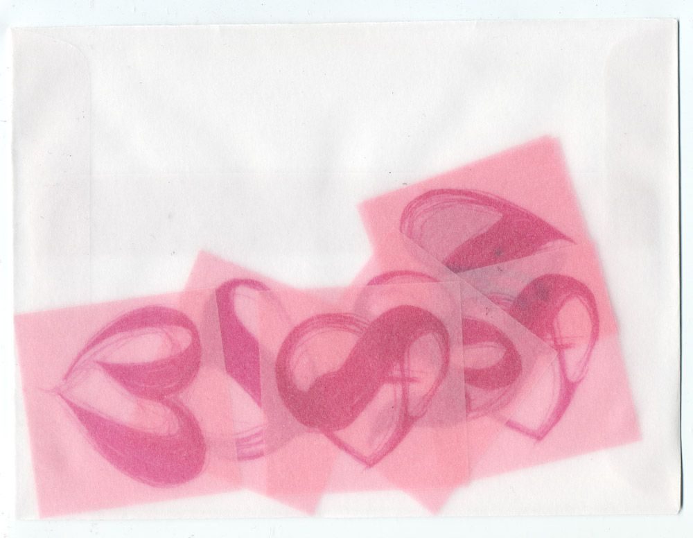 Annual Valentines 2008 — Marian Bantjes ornamental alphabet letterforms on glassine