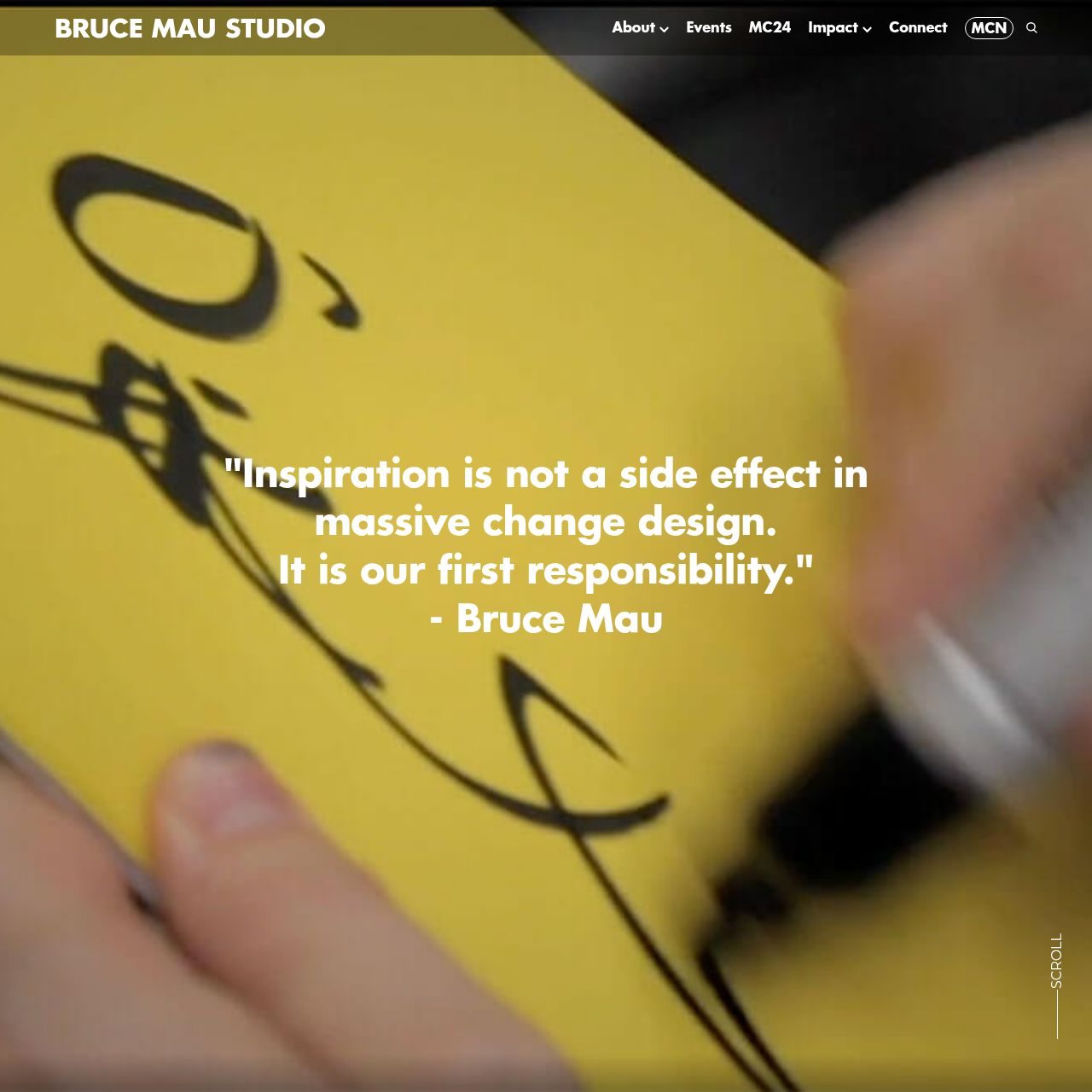 Bruce Mau Studio — official website homepage