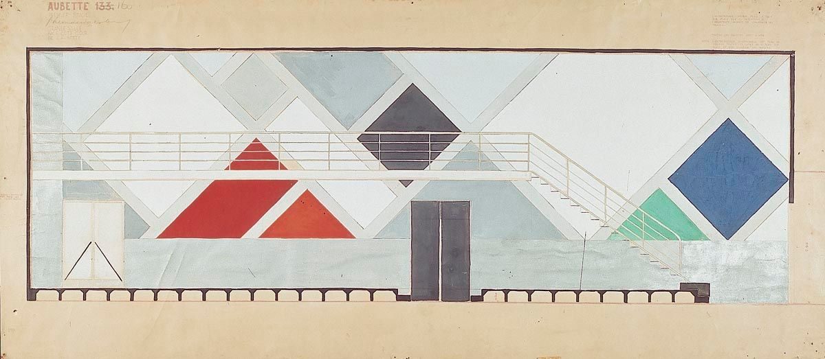 Theo van Doesburg, colour design for the Ciné-Dancing at the Café L'Aubette, Strasbourg, 1927