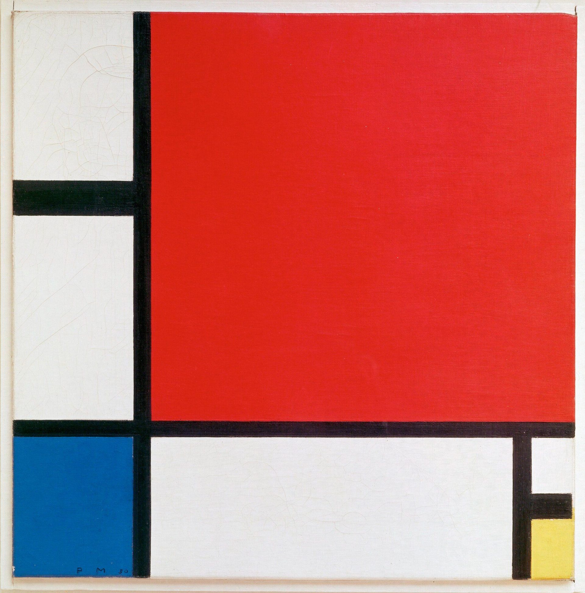 Piet Mondrian, Composition II in Red, Blue, and Yellow, 1930