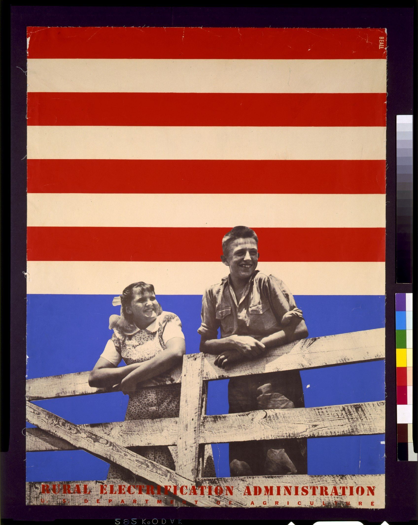 Rural Electrification Administration poster, first series, 1937 — Lester Beall