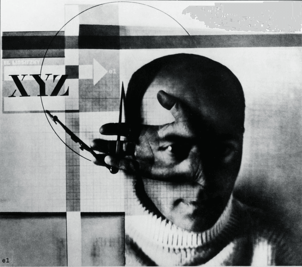 The Constructor, El Lissitzky, 1924, self-portrait photomontage
