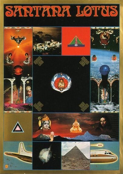 Santana Lotus triple-gatefold album cover, 1974, Tadanori Yokoo