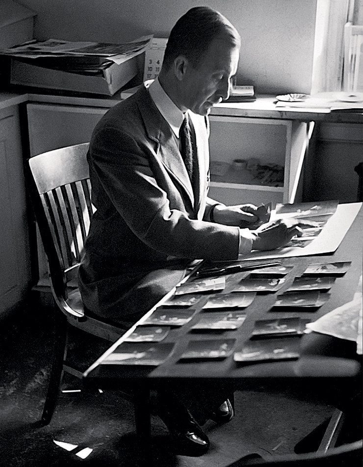 Alexey Brodovitch at his desk, c.1950