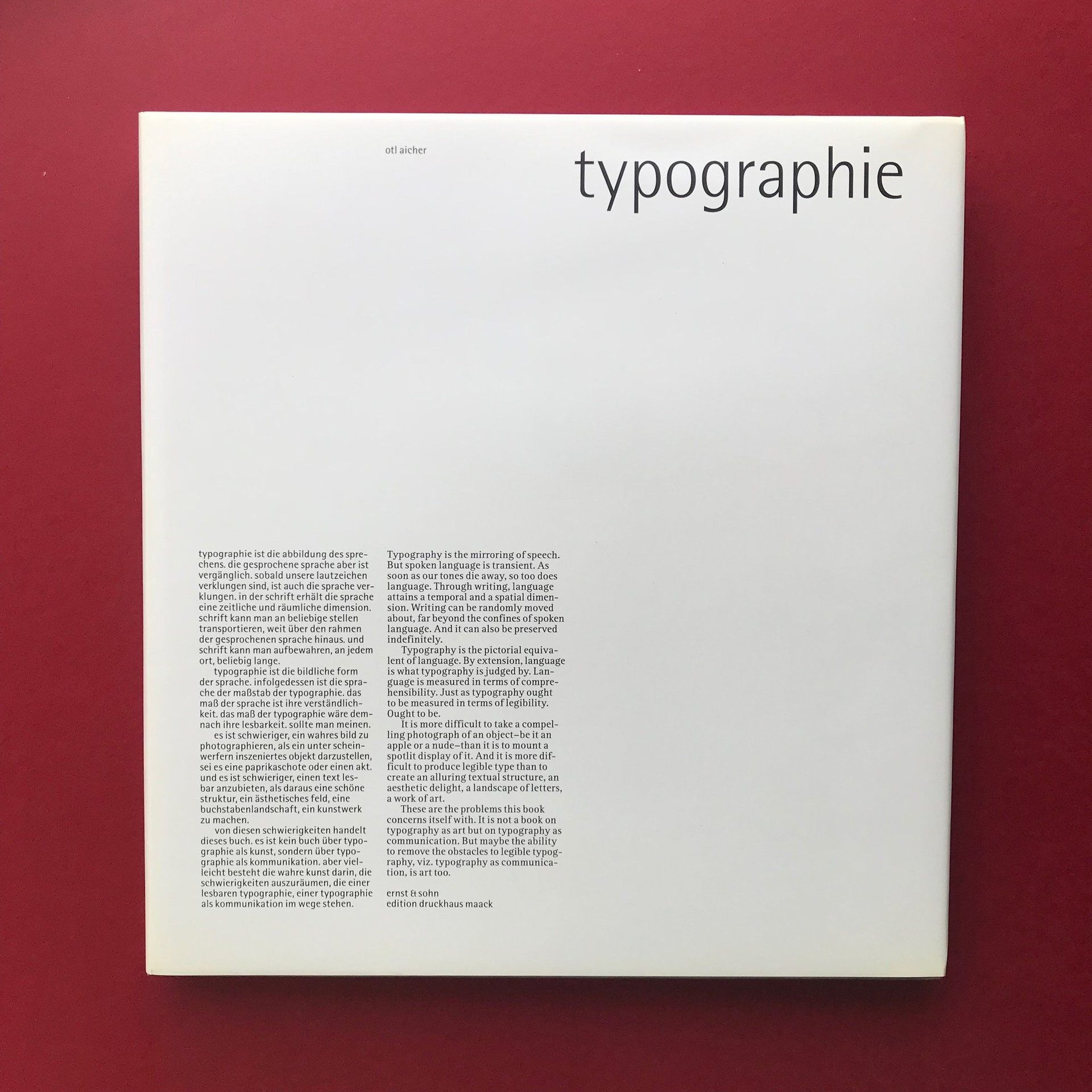 Typographie, 1988