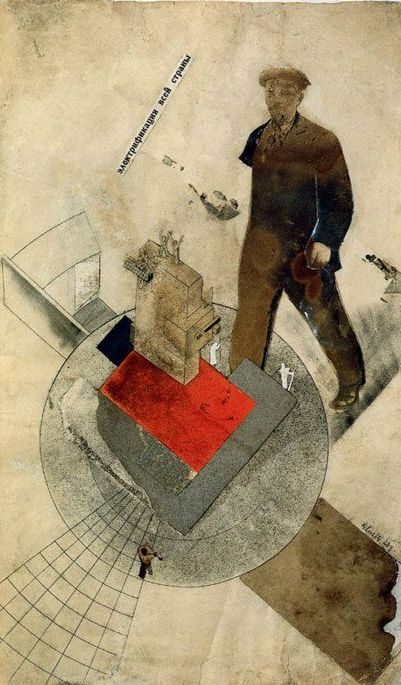 Gustav Klutsis, Electrification of the Entire Country, 1920, photomontage